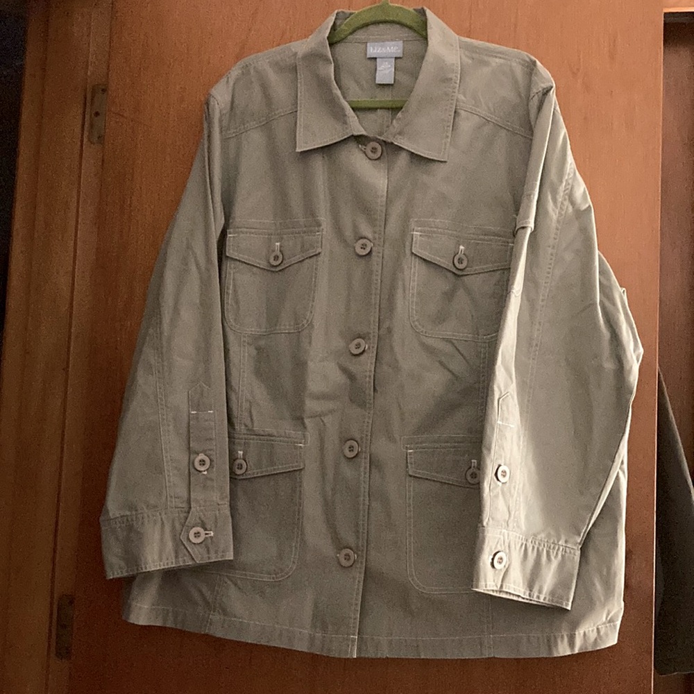 Liz and Me Very Soft Jacket Olive Green 3x